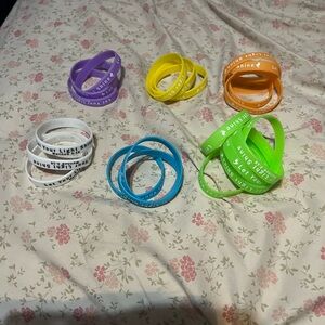 Colorful Kids Silicone 23 Bracelets